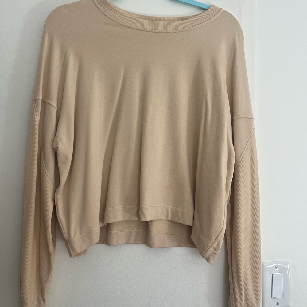 lululemon athletica Beige Sweatshirt